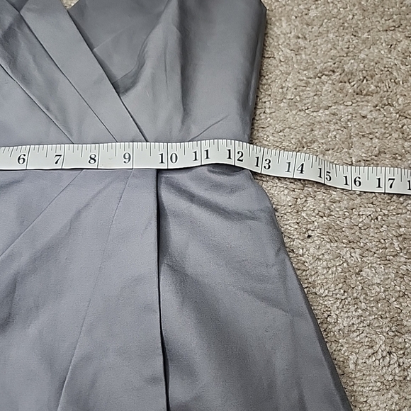 J. Crew Woman's Gray Mollie Bridesmaid Dress Size Petite 0 - Picture 4 of 10